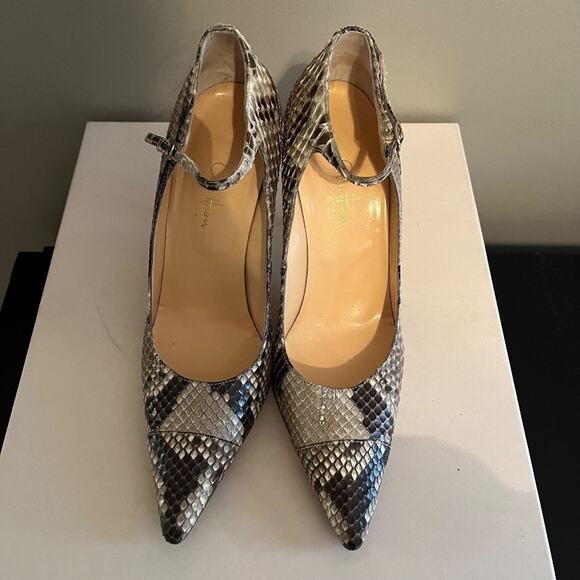 Cole Haan Ankle Strap Python Skin Heel - Size 7.5 - Picture 3 of 4